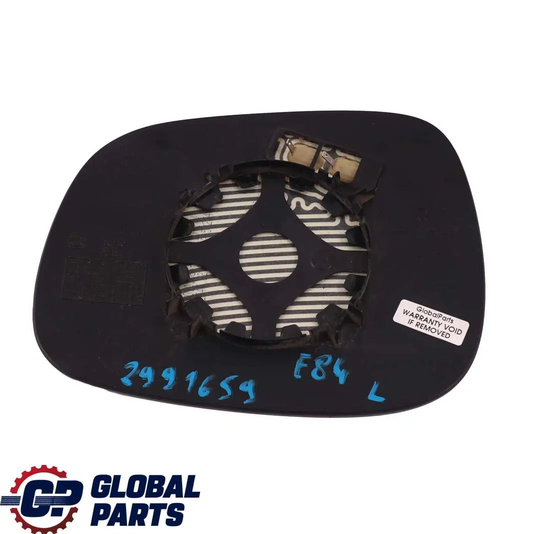 Left N/S Wing Mirror Glass Heated Wide Angle to BMW X1 E84 with Part number 2991659 BMW X1 E84 Left N/S Wing Mirror Glass Heated Wide Angle - SKU 2991659 - Part number 2991659
