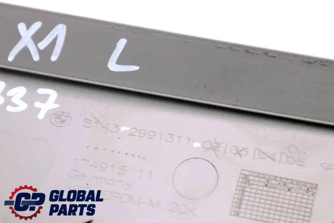 BMW X1 Series E84 Cover D-Pillar Trim Frame Grey Rear Left N/S Window 2991311 - SKU 2991837 - Part number 2991837