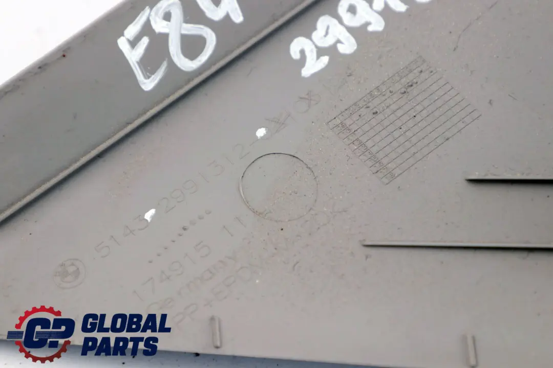 BMW X1 E84 Apertura Copertura D-Pilastro Posteriore Destra Grigio 2991312 - SKU 2991838 - Numero di parte 2991838
