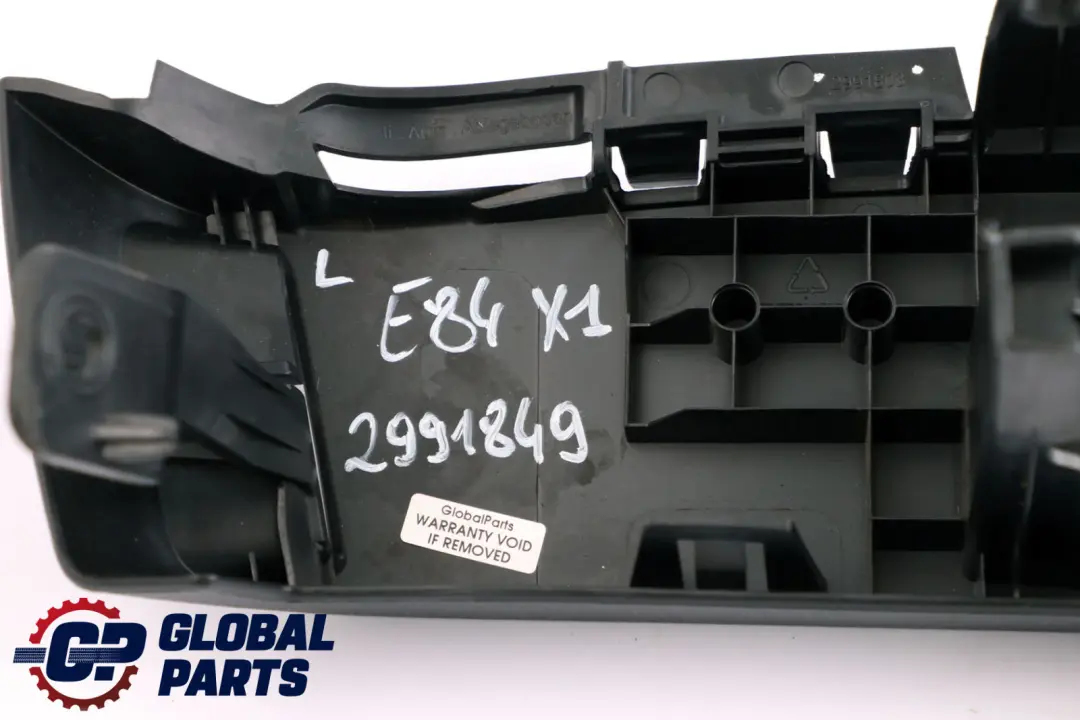 Admission Rayon Inferieur Support de Couvercle Arriere Gauche Noir pour BMW X1 E84 à propos du numéro de pièce 2991849 BMW X1 E84 Admission Rayon Inferieur Support de Couvercle Arriere Gauche Noir - SKU 2991849 - Numéro de pièce 2991849