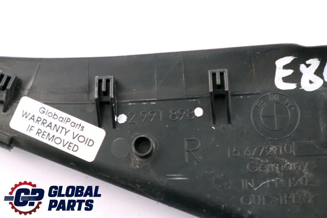 Rechts Schürze Abdeckung Trim Panel Schwarz für BMW X1 er E84 mit Teilenummer 2991898 BMW X1 er E84 Rechts Schürze Abdeckung Trim Panel Schwarz - SKU 2991898 - Teilenummer 2991898