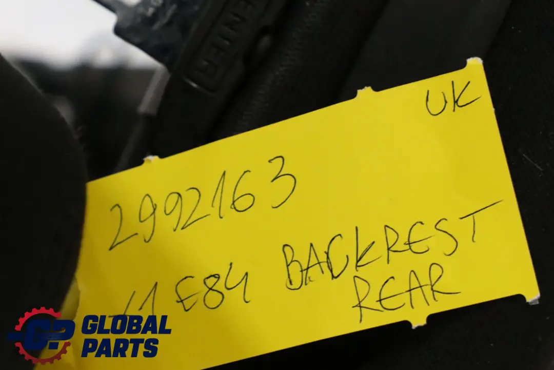 BMW X1 er E84 Rücksitz Lehne Bezug Stoff Anthrazit Silbereffekt - SKU 2992163 - Teilenummer 2992163