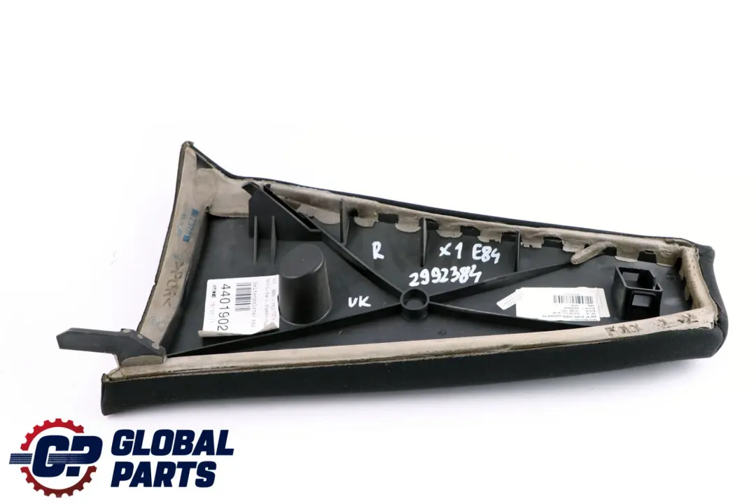 BMW X1 E84 Respaldo Asiento Trasero Derecho Acabado Lateral Tela Antracita - SKU 2992384 - Número de pieza 2992384