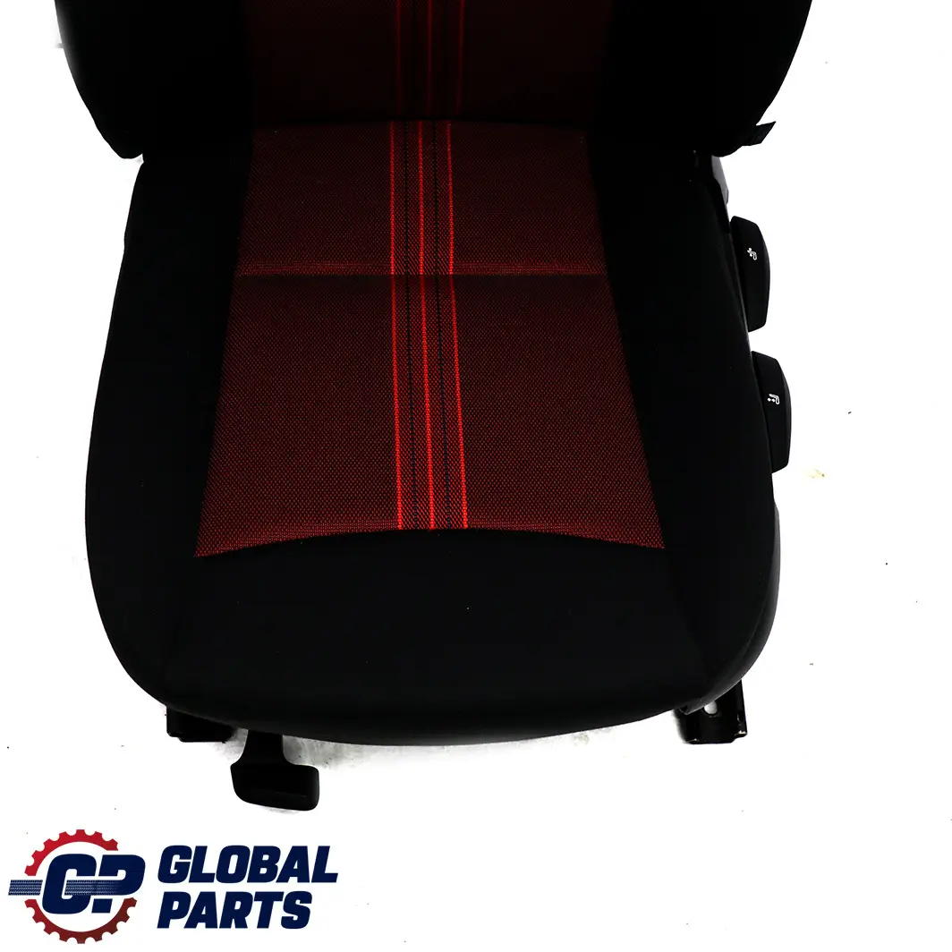 Front Left N/S Seat Cloth Fabric Anthracite Median Vermilion Rot Red to BMW X1 E84 with Part number 2992611 BMW X1 E84 Front Left N/S Seat Cloth Fabric Anthracite Median Vermilion Rot Red - SKU 2992611 - Part number 2992611