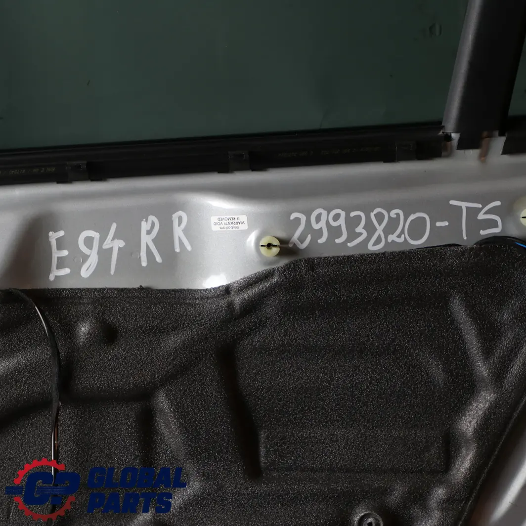 Door Rear Right O/S Titansilber Titan Silver Metallic - 354 to BMW X1 Series E84 with Part number 2993820 BMW X1 Series E84 Door Rear Right O/S Titansilber Titan Silver Metallic - 354 - SKU 2993820-TS - Part number 2993820