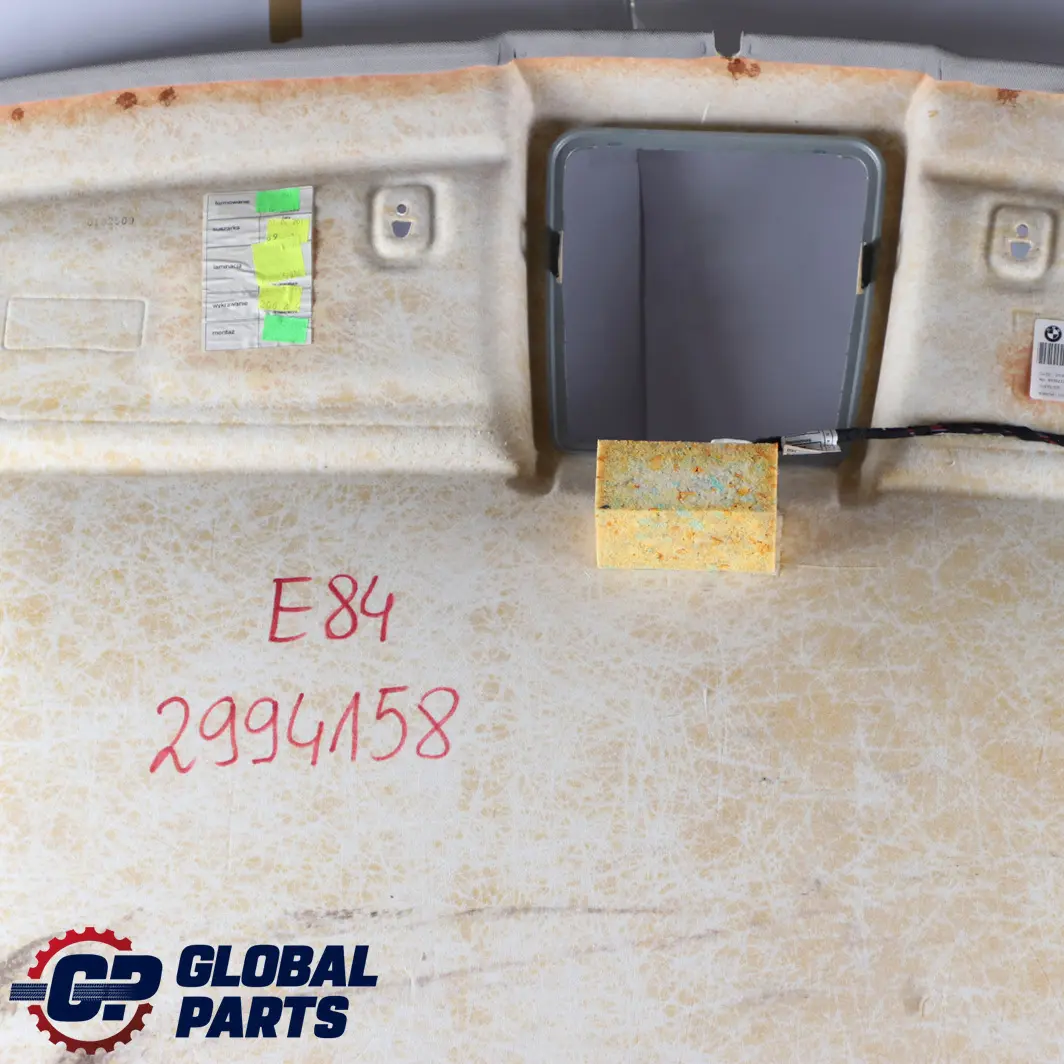 Bare Headlining Moulded Roof Lining Grau Grey UK to BMW X1 Series E84 with Part number 2994158 BMW X1 Series E84 Bare Headlining Moulded Roof Lining Grau Grey UK - SKU 2994158 - Part number 2994158