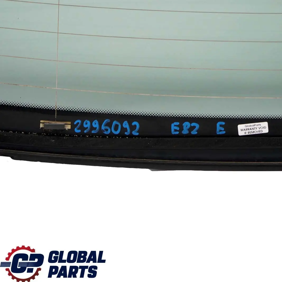 Trunk Boot Lid Rear Window Glass to BMW 1 Series E82 Coupe with Part number 2996092 BMW 1 Series E82 Coupe Trunk Boot Lid Rear Window Glass - SKU 2996092 - Part number 2996092