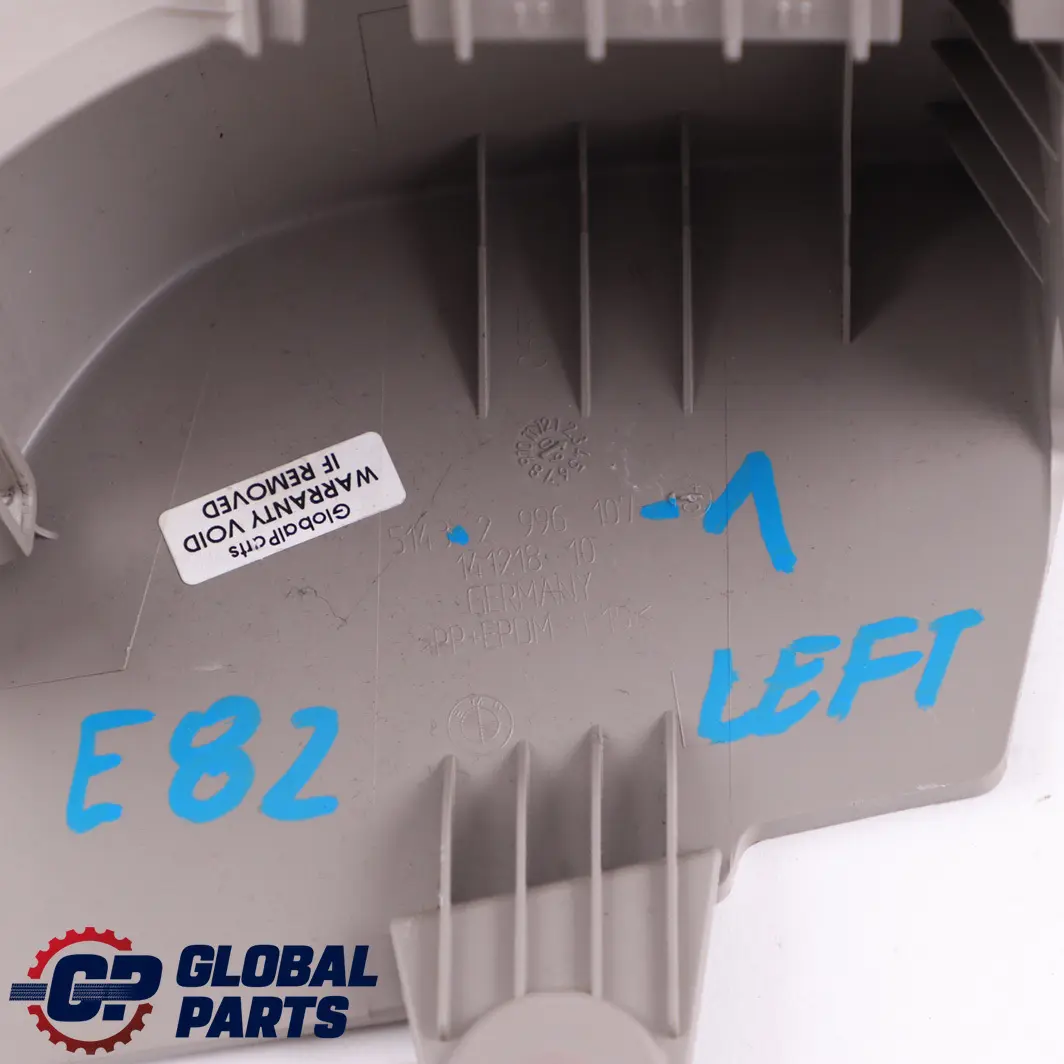 BMW 1 Series E82 Cover Belt Outlet Guide Tunnel Rear Left N/S Beige 2996107 - SKU 2996107-1 - Part number 2996359