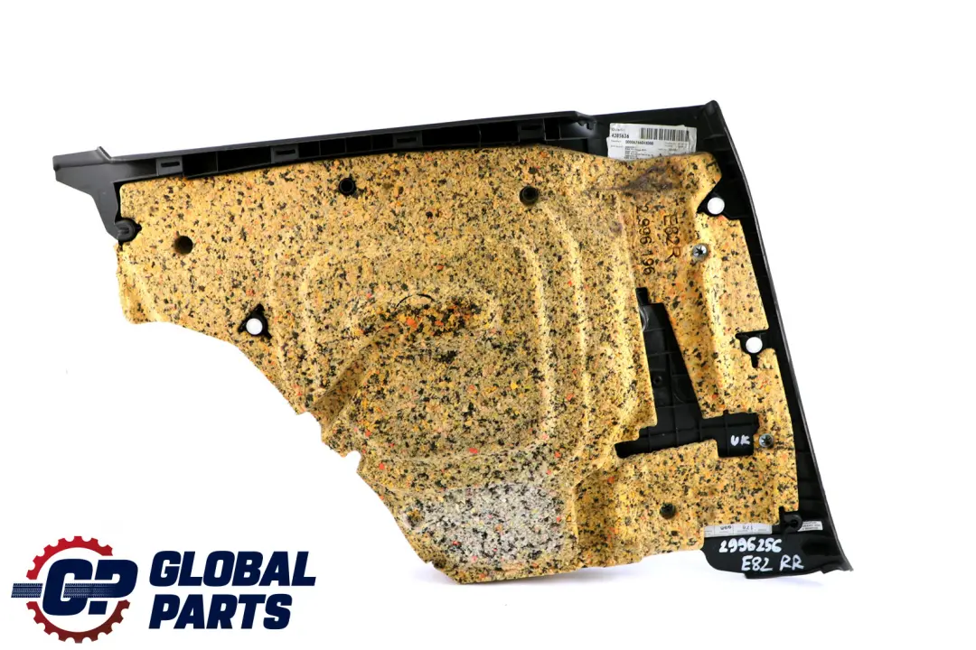 BMW E82 Trasero Derecho Lateral Embellecedor Tela Elektra Antracita - SKU 2996256 - Número de pieza 2996256