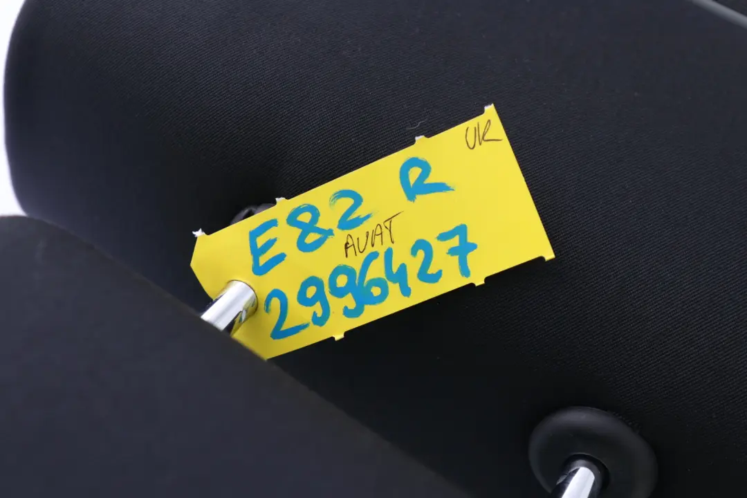 BMW E82 Coupe Oparcie Siedziska Kanapy Prawy Tył Materiał - SKU 2996427 - Numer Części 2996427