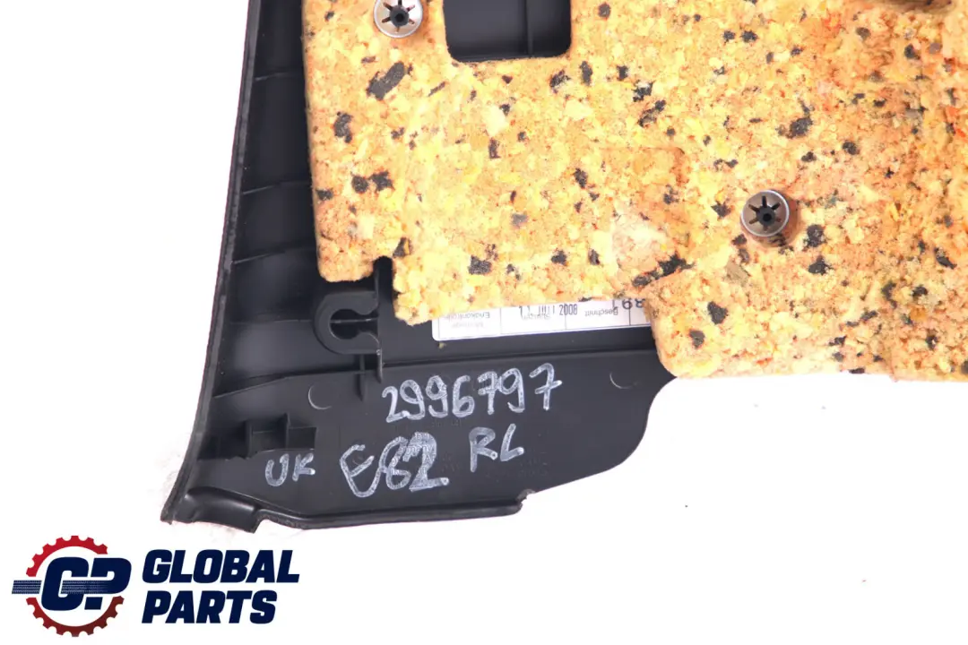 Left N/S Lateral Trim Panel Leather Boston Lemon to BMW 1 Series E82 Rear with Part number 2996797 BMW 1 Series E82 Rear Left N/S Lateral Trim Panel Leather Boston Lemon - SKU 2996797 - Part number 2996797