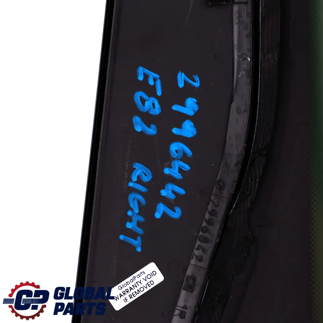 BMW E82 Vetro Laterale Porta Posteriore Destra Nero AS3 Trim Alto Lucido - SKU 2996842 - Numero di parte 2996842