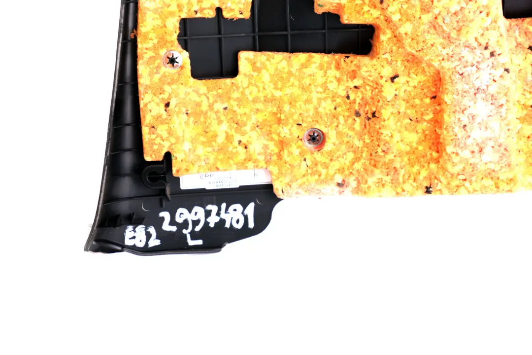 Left N/S Lateral Trim Panel Lining Black Leather to BMW 1 Series E82 Coupe Rear with Part number 2997481 BMW 1 Series E82 Coupe Rear Left N/S Lateral Trim Panel Lining Black Leather - SKU 2997481 - Part number 2997481