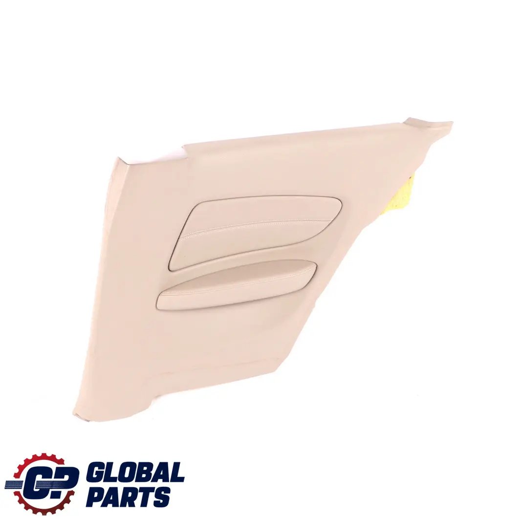 Right O/S Lateral Trim Panel Leather Boston Beige to BMW 1 Series E82 Coupe Rear with Part number 2997486 BMW 1 Series E82 Coupe Rear Right O/S Lateral Trim Panel Leather Boston Beige - SKU 2997486 - Part number 2997486
