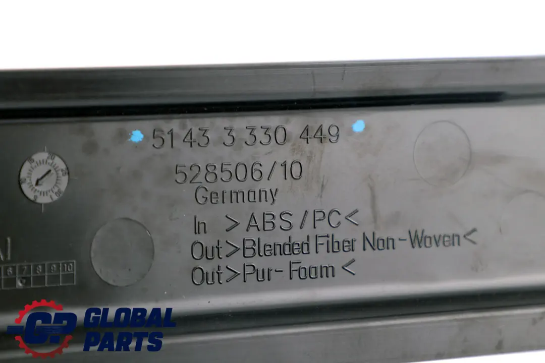 Column D Windscreen Window Trim Left Black to BMW X3 Series E83 LCi Cover with Part number 3330449 BMW X3 Series E83 LCi Cover Column D Windscreen Window Trim Left Black - SKU 3330449 - Part number 3330449