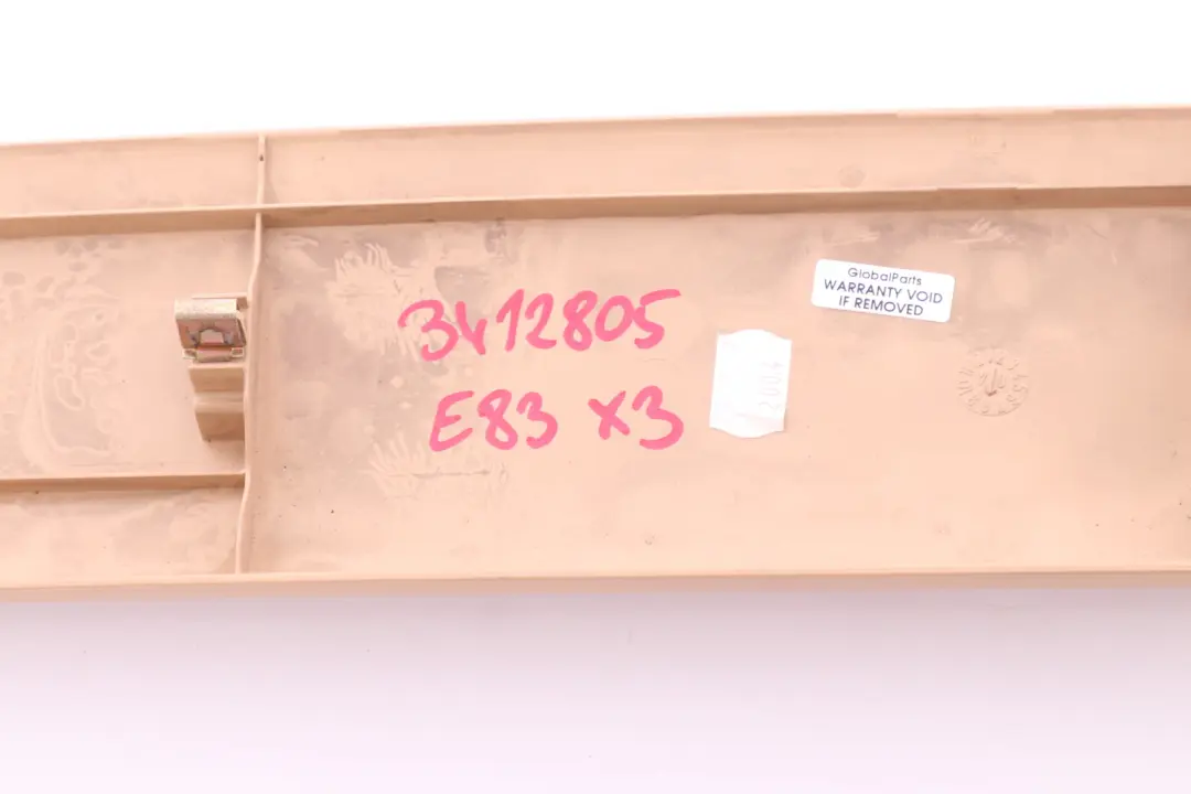 BMW X3 E83 Coperchio Carenatura Portellone Posteriore Superiore Beige Sabbia - SKU 3330857-3 - Numero di parte 3412805
