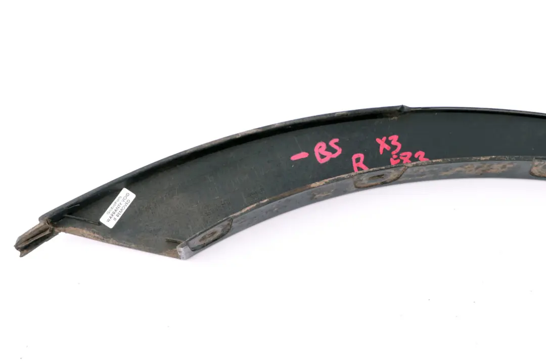 BMW X3 er E83 Blende Radlauf Hinten Rechts Black Sapphire Schwarz - SKU 3330868-BS - Teilenummer 3330868