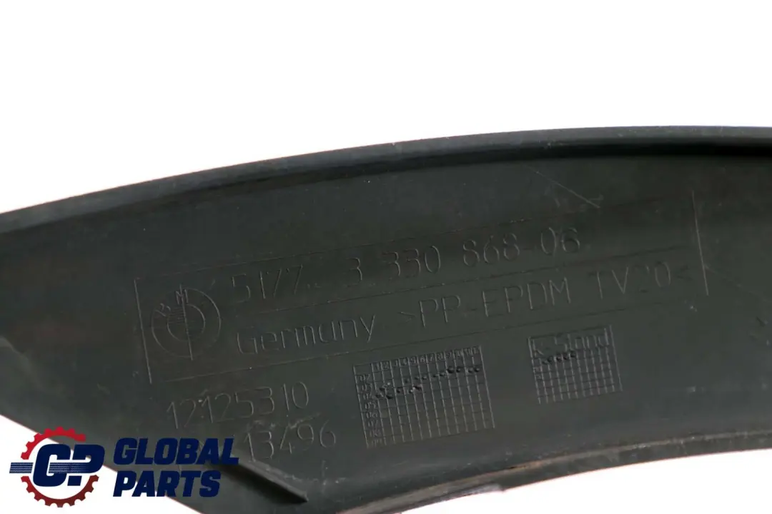 Arch Trim Rear Right O/S to BMW X3 Series E83 LCI Cover Wheel with Part number 3330868 BMW X3 Series E83 LCI Cover Wheel Arch Trim Rear Right O/S - SKU 3330868 - Part number 3330868