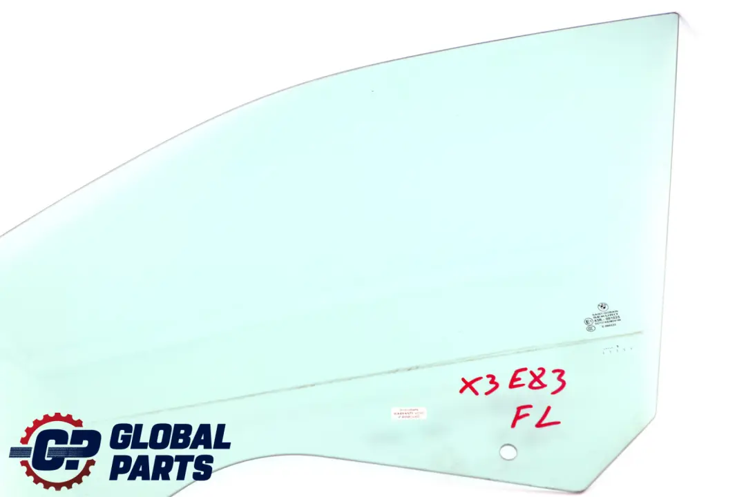 BMW X3 E83 Front Door Side Green Window Glass AS2 Left N/S - SKU 3332309 - Part number 51333332309