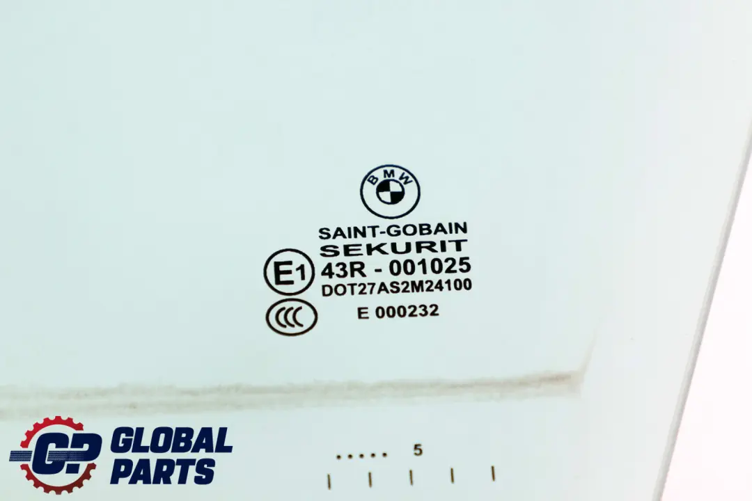 BMW X3 E83 Front Door Side Green Window Glass AS2 Left N/S - SKU 3332309 - Part number 51333332309