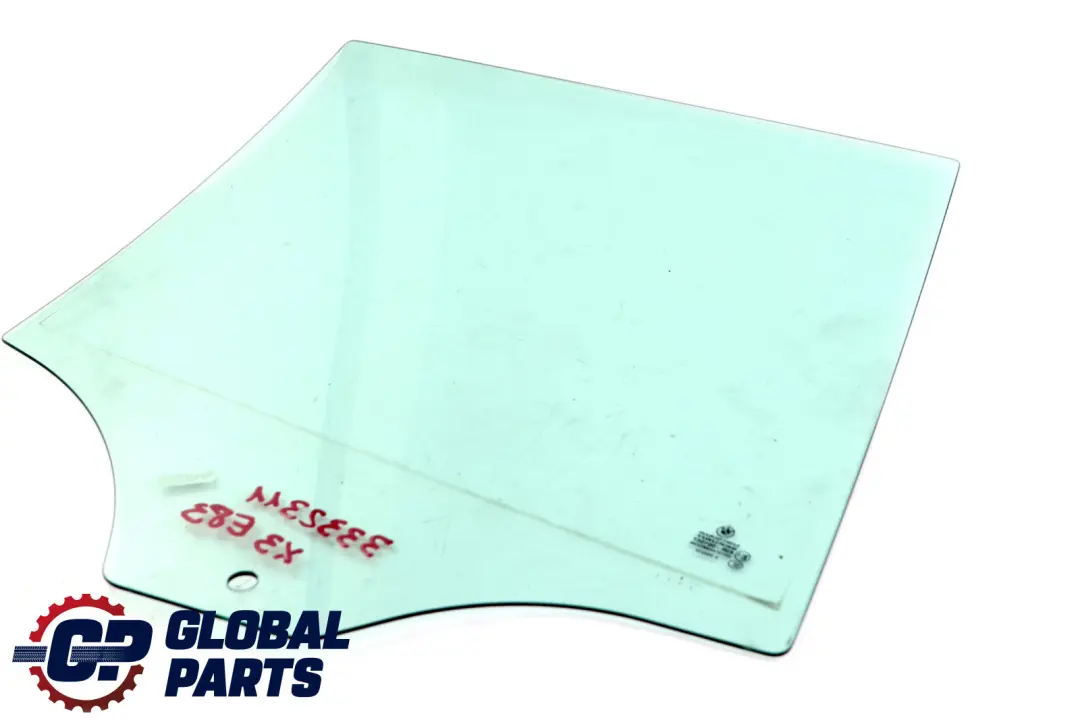 BMW X3 E83 Side Window Green Glass Door Rear Left N/S - SKU 3332311 - Part number 3332311