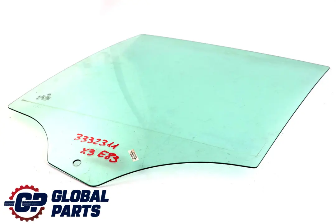Fenetre Laterale Vert Porte Arriere Gauche pour BMW 3 E83 LCI à propos du numéro de pièce 3332311 BMW 3 E83 LCI Fenetre Laterale Vert Porte Arriere Gauche - SKU 3332311 - Numéro de pièce 3332311