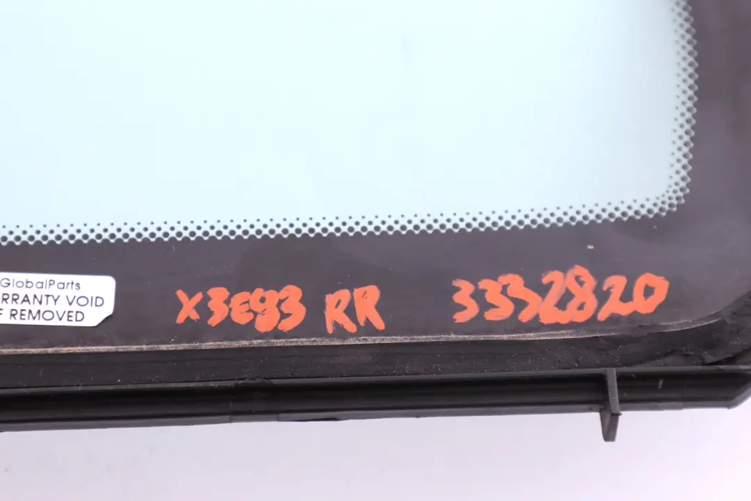 Trim Side Glass Window Rear Right AS2 O/S to BMW X3 Series E83 with Part number 3332820 BMW X3 Series E83 Trim Side Glass Window Rear Right AS2 O/S - SKU C-3332820 - Part number 3332820