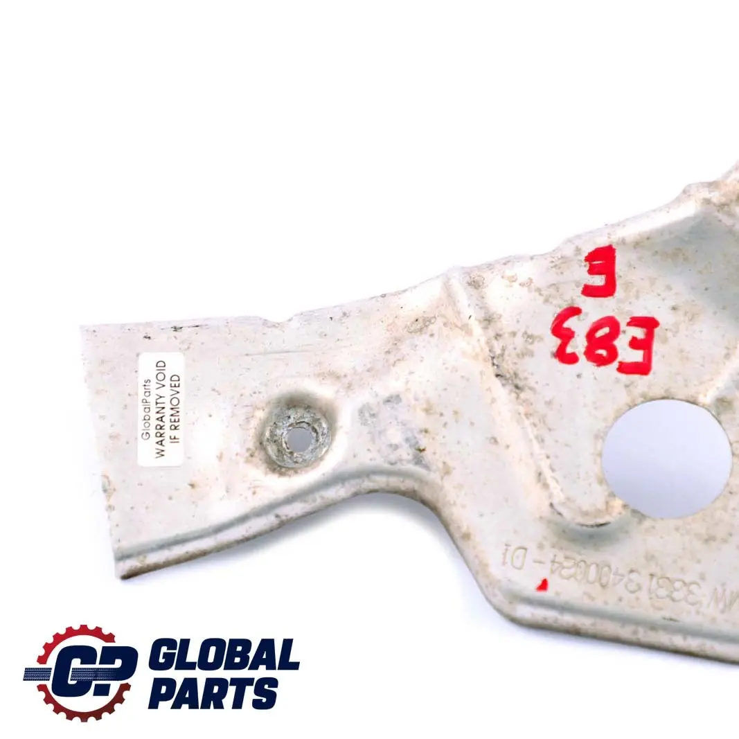 Heat Resistant Plate Rear Axle Carrier to BMW X3 Series E83 with Part number 3400024 BMW X3 Series E83 Heat Resistant Plate Rear Axle Carrier - SKU 3400024 - Part number 3400024