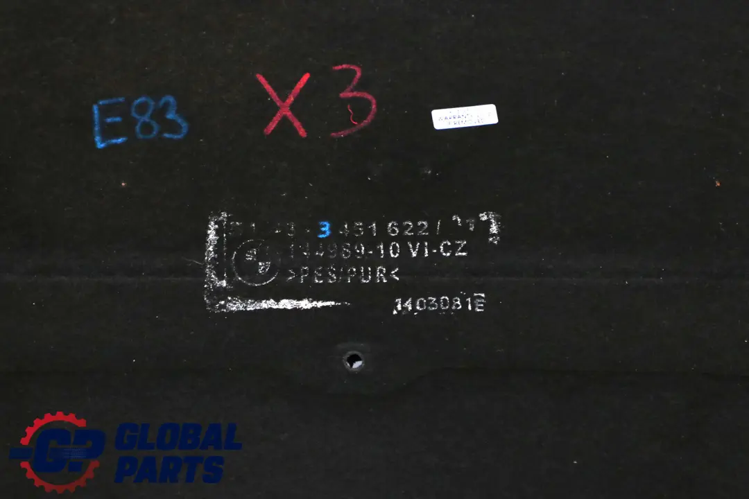 Capó Del Motor BMW X3 E83 E83N LCI Cubierta Insonorizante para con número de pieza 3400049 Capó Del Motor BMW X3 E83 E83N LCI Cubierta Insonorizante - SKU 3400049 - Número de pieza 3400049