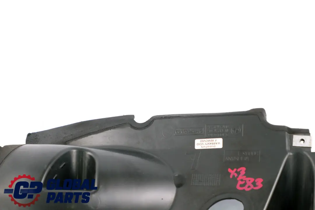 BMW E83 LCi Conducto De Aire Delantero Izquierdo 5171 - SKU 3400061 - Número de pieza 3400061