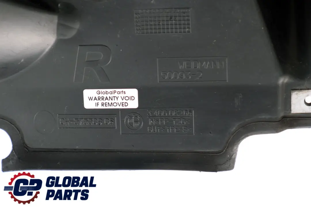 BMW X3 Series E83 LCi Air Duct Front Right 5171 - SKU 3400062 - Part number 51713400062