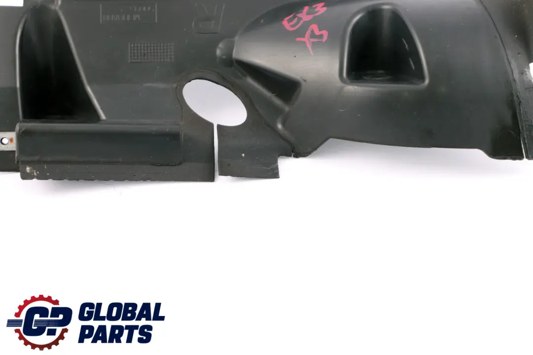 Duct Front Right 5171 to BMW X3 Series E83 LCi Air with Part number 51713400062 BMW X3 Series E83 LCi Air Duct Front Right 5171 - SKU 3400062 - Part number 51713400062