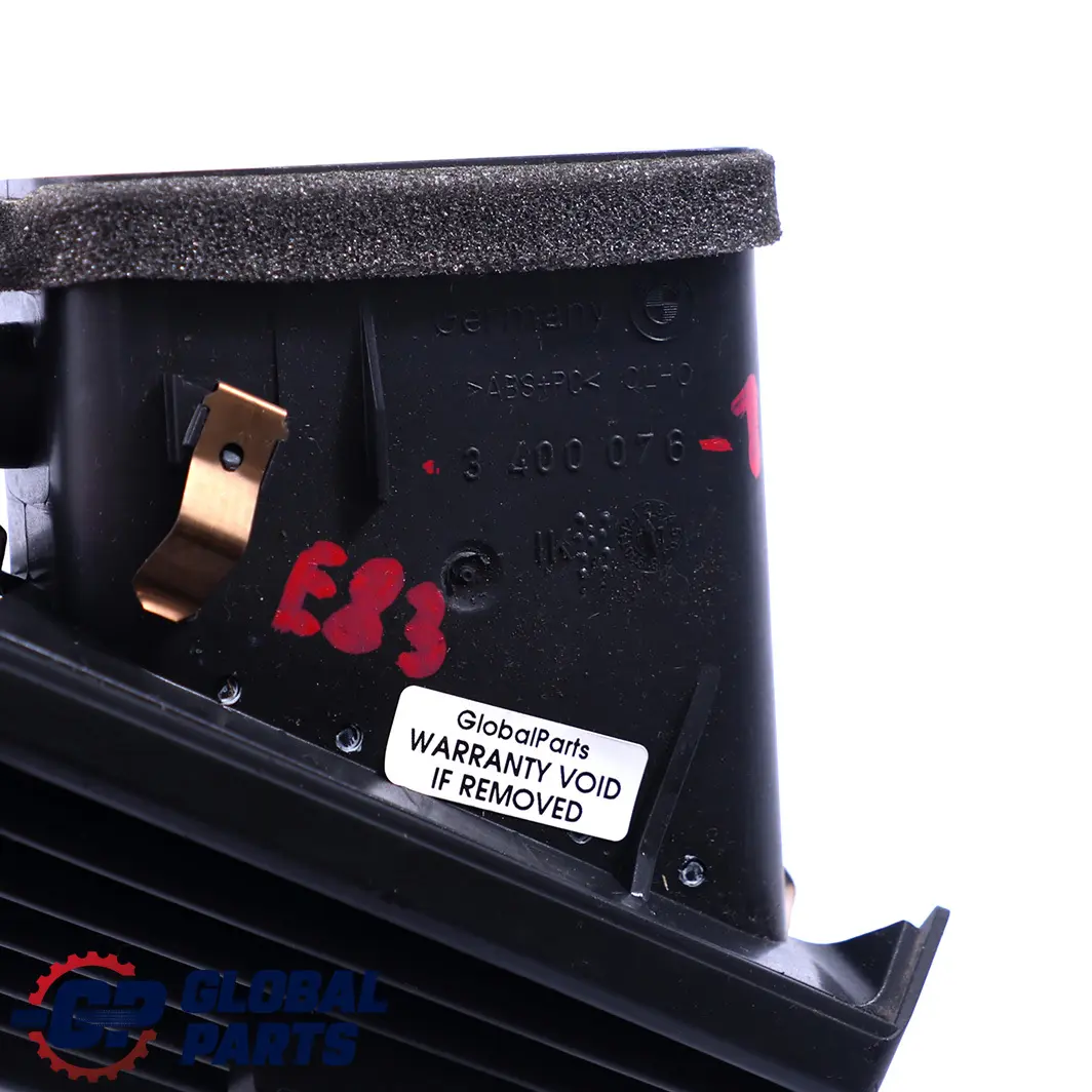 Cruscotto Griglia Aerazione Destra Cromo per BMW X3 E83 con numero di parte 3400076 BMW X3 E83 Cruscotto Griglia Aerazione Destra Cromo - SKU 3400076-1 - Numero di parte 3400076