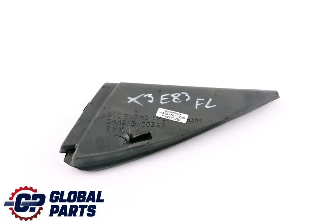 E83N LCI Abdichtung Spiegeldreieck Innen Links für BMW X3 er E83 mit Teilenummer 3400323 BMW X3 er E83 E83N LCI Abdichtung Spiegeldreieck Innen Links - SKU 3400323 - Teilenummer 3400323