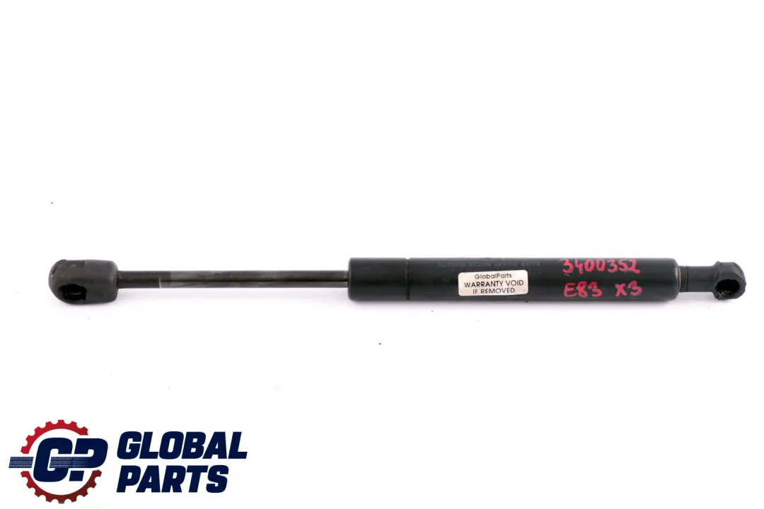 Front Hood Bonnet Gas Pressurized Spring Strut to BMW X3 Series E83 with Part number 51233400352 BMW X3 Series E83 Front Hood Bonnet Gas Pressurized Spring Strut - SKU 3400352 - Part number 51233400352