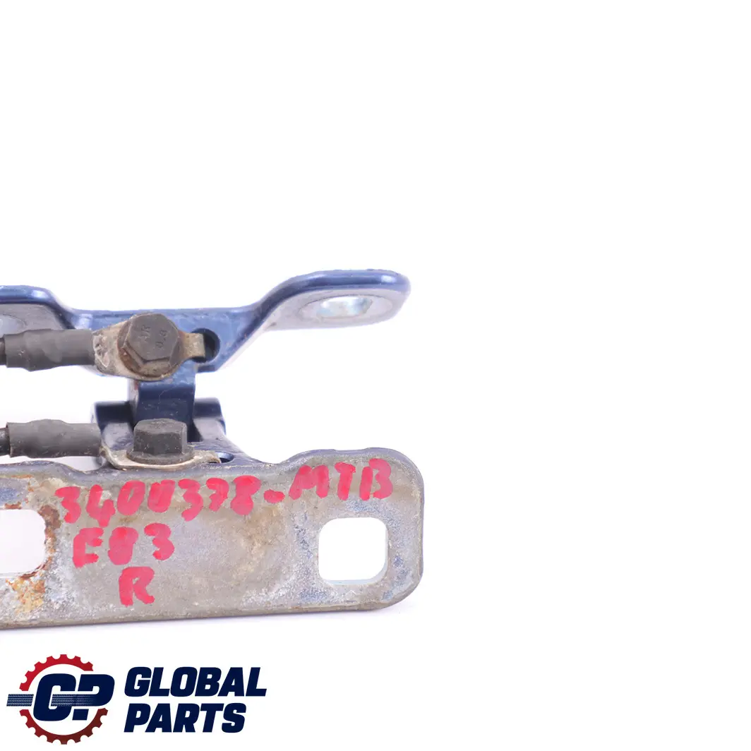 Cerniera Portellone Bagagliaio Destro Montegoblau Montego Blue A51 per BMW X3 E83 con numero di parte 3422368 BMW X3 E83 Cerniera Portellone Bagagliaio Destro Montegoblau Montego Blue A51 - SKU 3400378-MTB - Numero di parte 3422368