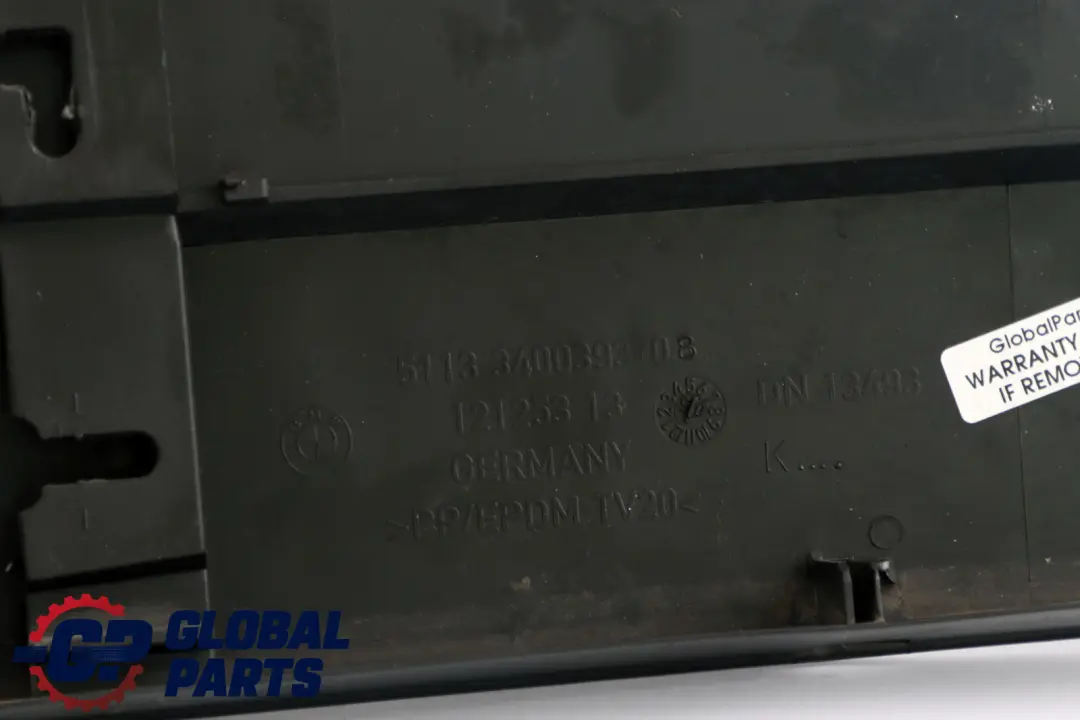 BMW E83 Remate Tapa Maletero Inferior 3400393 NEGRO - SKU 3400393-1 - Número de pieza 51133400393