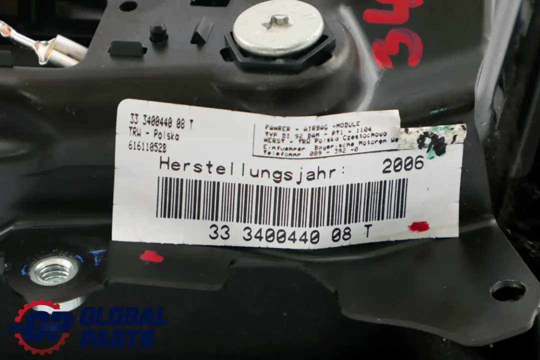 Steering Wheel Driver's Side Air Module Bag to BMW X3 Series 2 E83 with Part number 3400440 BMW X3 Series 2 E83 Steering Wheel Driver's Side Air Module Bag - SKU 3400440-2 - Part number 3400440