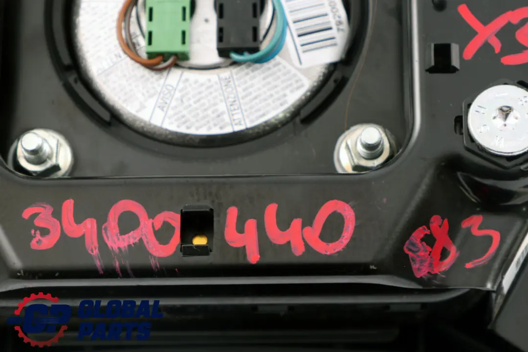 Lado Conductor Bolsa de Aire Módulo para BMW X3 Serie E83 Volante con número de pieza 3400440 BMW X3 Serie E83 Volante Lado Conductor Bolsa de Aire Módulo - SKU 3400440 - Número de pieza 3400440