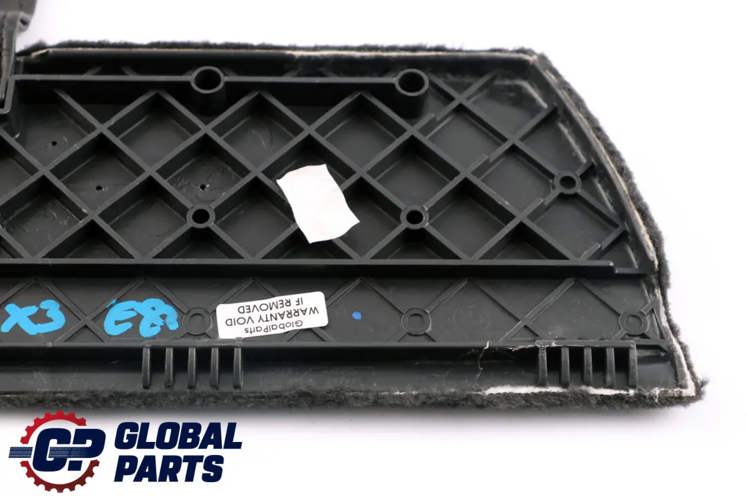 Sportello Pavimento Vano Portabagagli SX Antracite Nero per BMW X3 E83 con numero di parte 3400595 BMW X3 E83 Sportello Pavimento Vano Portabagagli SX Antracite Nero - SKU 3400595-1 - Numero di parte 3400595