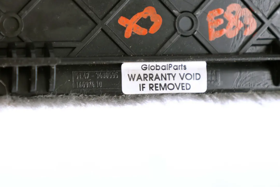 Boot Trunk Lid Left Floor Flap N/S Basaltgrau to BMW X3 Series E83 Rear with Part number 3404369 BMW X3 Series E83 Rear Boot Trunk Lid Left Floor Flap N/S Basaltgrau - SKU 3400595-2 - Part number 3404369