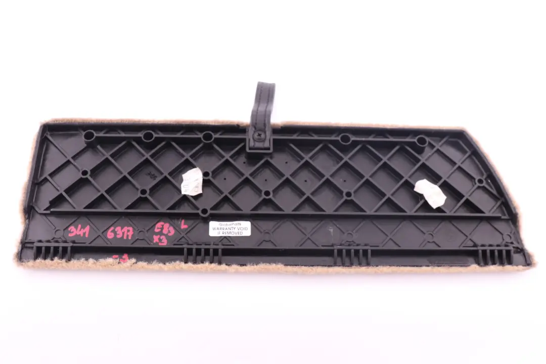 BMW X3 Series E83 Rear Boot Trunk Lid Left Flap N/S Sandbeige Beige 3400595 - SKU 3400595-3 - Part number 3416317