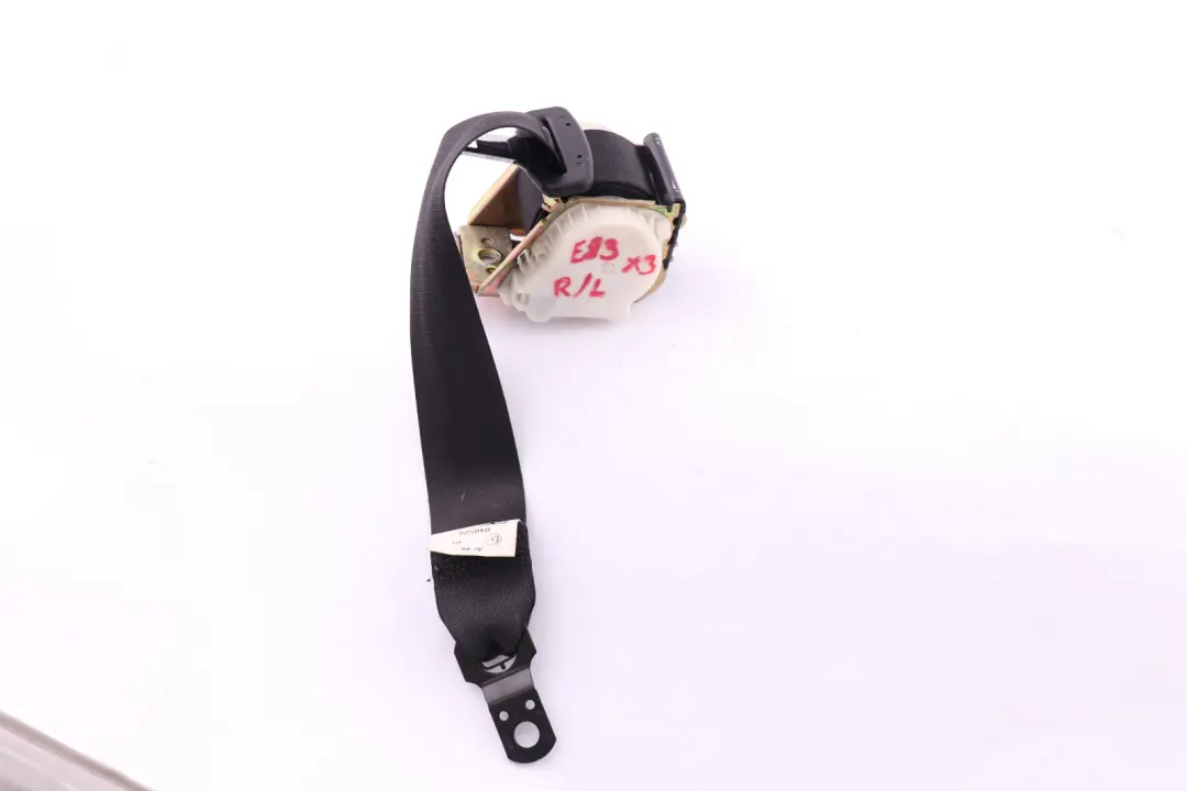 Upper Safety Belt Left Right N/O/S Black to BMW X3 Series E83 Rear Seat with Part number 3400715 BMW X3 Series E83 Rear Seat Upper Safety Belt Left Right N/O/S Black - SKU 3400715 - Part number 3400715