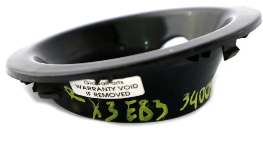 Front Bumper Fog Light Ring Cover Right O/S Black Sapphire to BMW X3 E83 with Part number 3400912 BMW X3 E83 Front Bumper Fog Light Ring Cover Right O/S Black Sapphire - SKU 3400912-BS - Part number 3400912