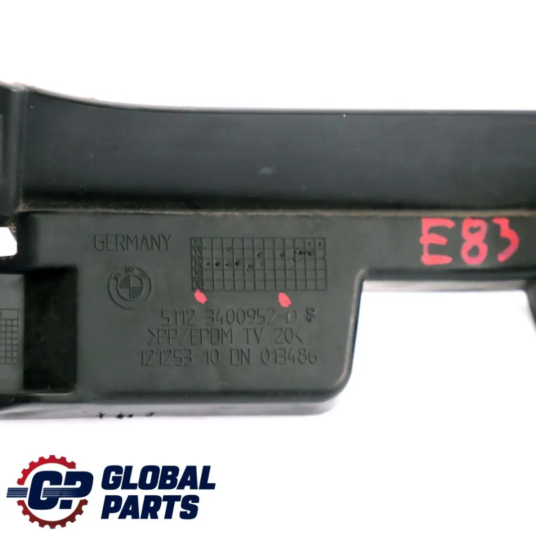 BMW X3 E83 E83N LCI Registrazione Paraurti Posteriore Centrale - SKU 3400952 - Numero di parte 3400952