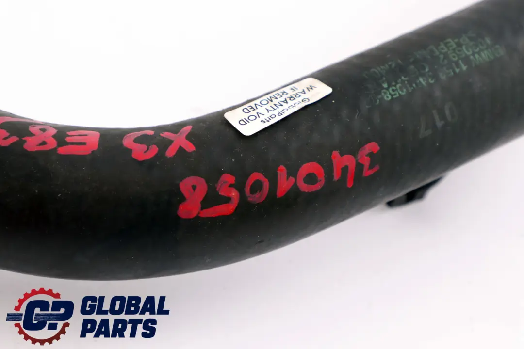 M57N2 Przewód Płynu Chłodzącego Rurka Wody do BMW X3 E83 3.0D o numerze 3401058 BMW X3 E83 3.0D M57N2 Przewód Płynu Chłodzącego Rurka Wody - SKU 3401058 - Numer Części 3401058