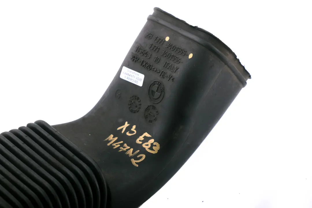 M47N2 Rura Dolot Kanał Wlot Powietrza do BMW X3 E83 o numerze 3401555 BMW X3 E83 M47N2 Rura Dolot Kanał Wlot Powietrza - SKU 3401555 - Numer Części 3401555