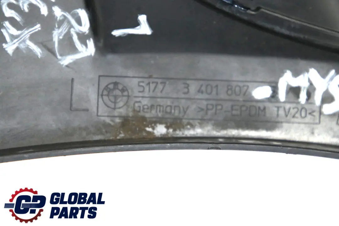 Arch Wing Front Left N/S Mysticblau Blue - A07 to BMW X3 Series E83 Cover Wheel with Part number 3401807 BMW X3 Series E83 Cover Wheel Arch Wing Front Left N/S Mysticblau Blue - A07 - SKU 3401807-MYS - Part number 3401807