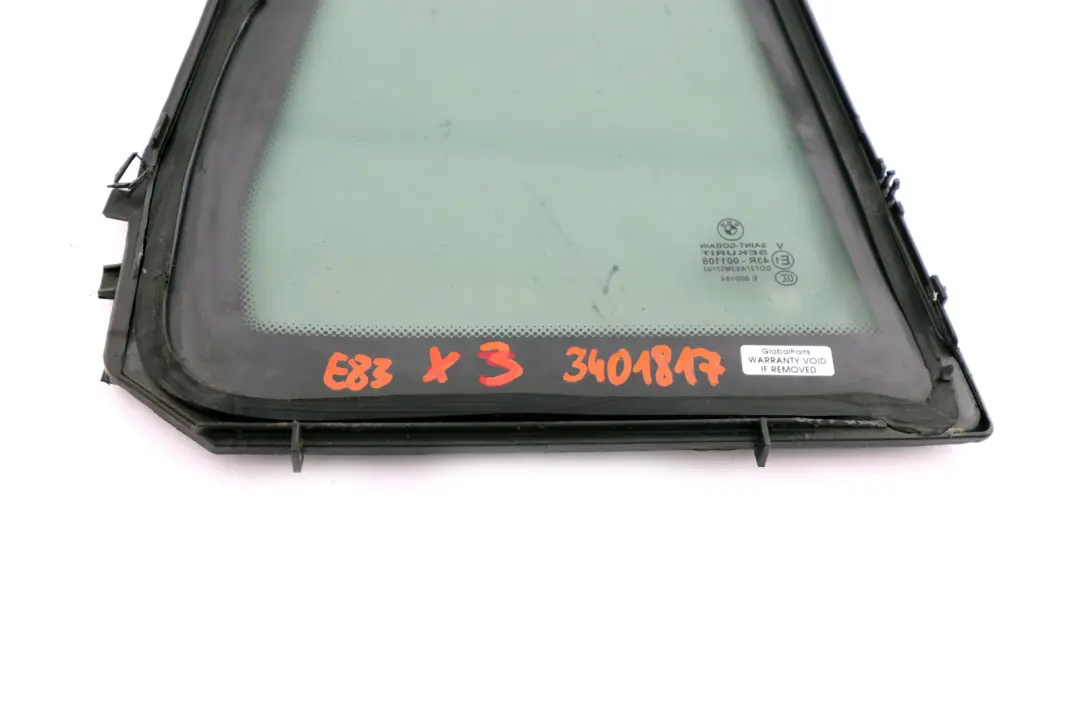 Türscheibe Schwarz Hinten Links 5136 für BMW X3 E83 mit Teilenummer 3401817 BMW X3 E83 Türscheibe Schwarz Hinten Links 5136 - SKU 3401817 - Teilenummer 3401817