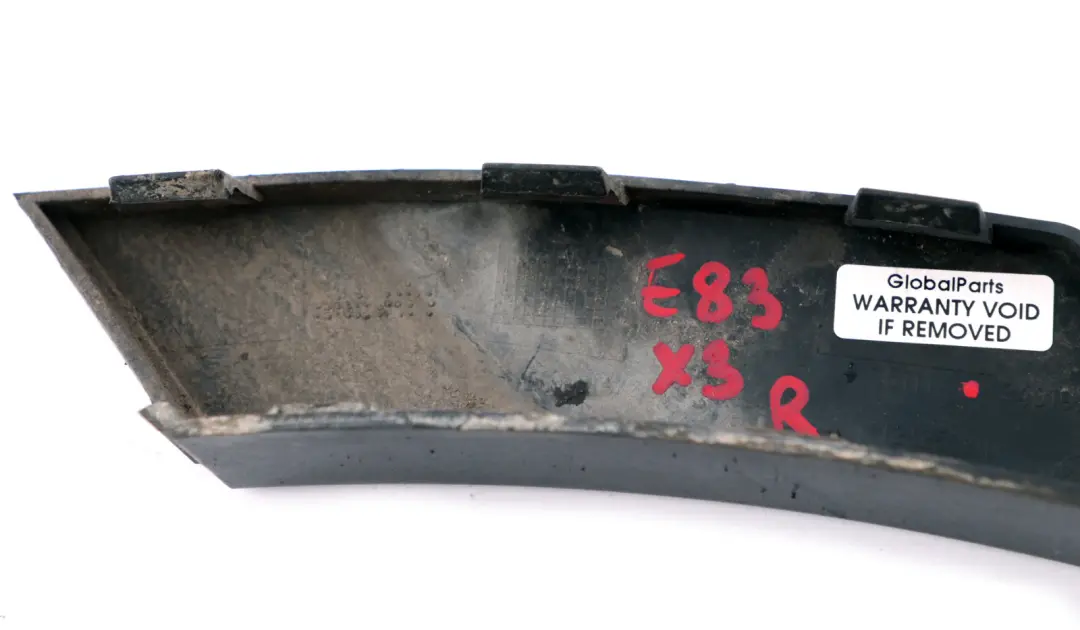 BMW X3 Series E83 Cover Lateral Bumper Front Right O/S Black - SKU 3401930 - Part number 3401930